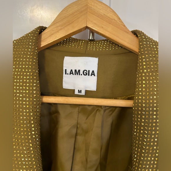 NWOT I AM GIA Moriah blazer in gold - Picture 5 of 13
